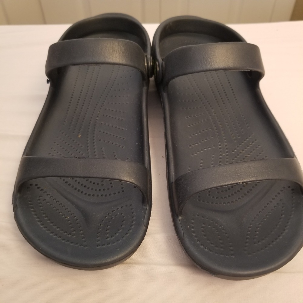 Dawgs Blue Sandals Dual Strap Slide Women Size 10 Comfort Casual
